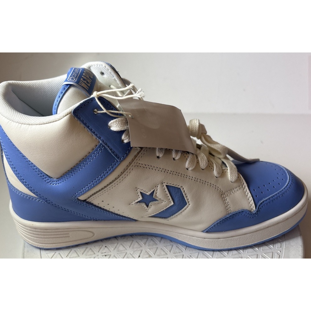 Rare! Men's 11.5 Converse Weapon A10597C Hi-Tops 'Carolina Blue' New (M3) - Picture 4 of 14